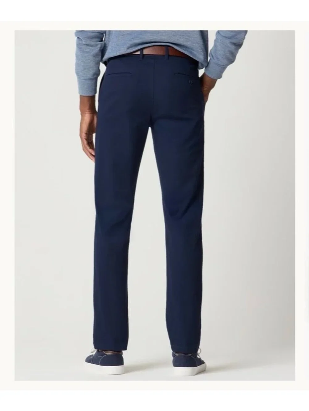 NWT J.Crew Navy Blue Straight Flex Chino Pants - Size: 32W/32L